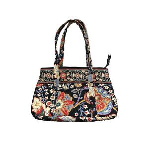 Vera Bradley Off Shoulder Bag - Retired Flower blue and Orange Pattern